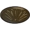 Ekena Millwork Brontes Ceiling Medallion (Fits Canopies up to 3 5/8"), Hand-Painted Brass, 25 1/2"OD x 5 1/2"P CM25BRBRS - alternate 4